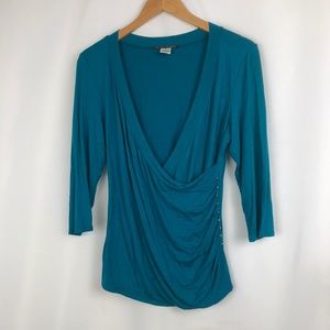 🛍️ For the Republic Faux Wrap Shirt